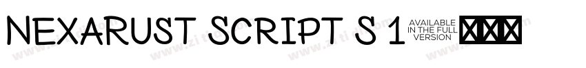 NexaRust Script S 1字体转换